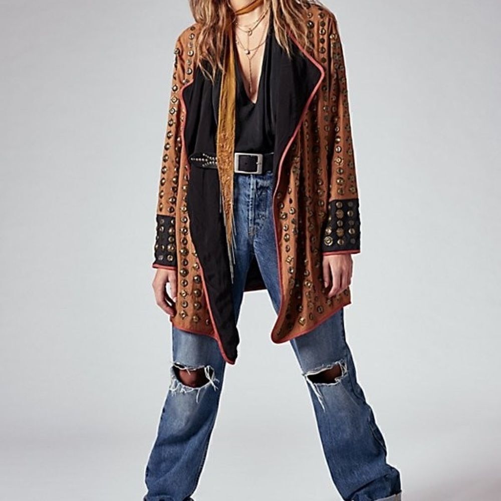 Free People Crossed Coin Jacket - Picture 4 of 9